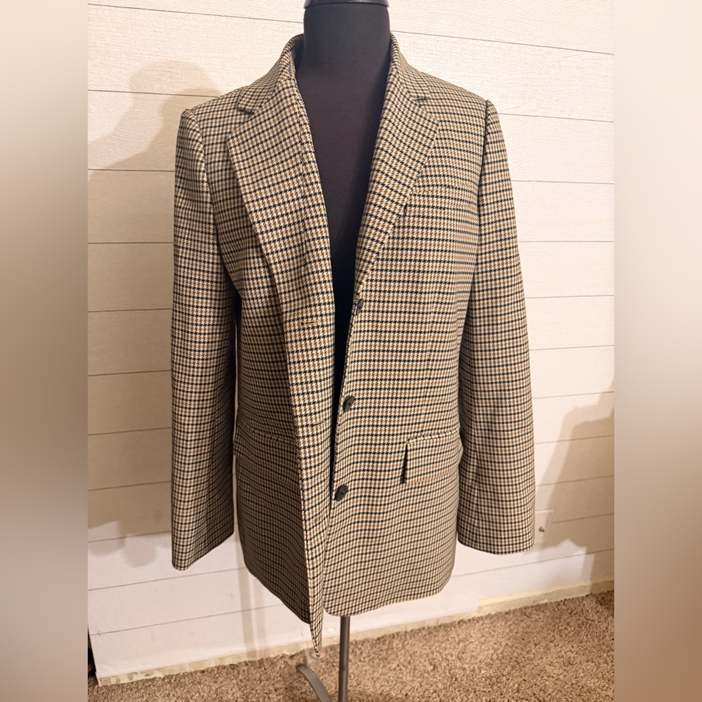Rebecca Taylor Plaid Boyfriend Blazer - Picture 3 of 8